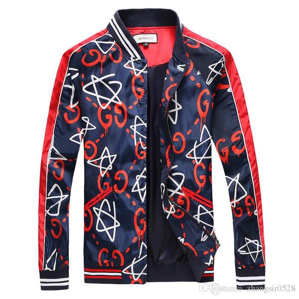 

2019 men's and women's designer jackets, men's designer trench coats, casual zip-up jackets, designer zipper 58541, Black;brown