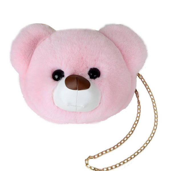 

pinshang women cute plush fashion cartoon bear single shoulder bag