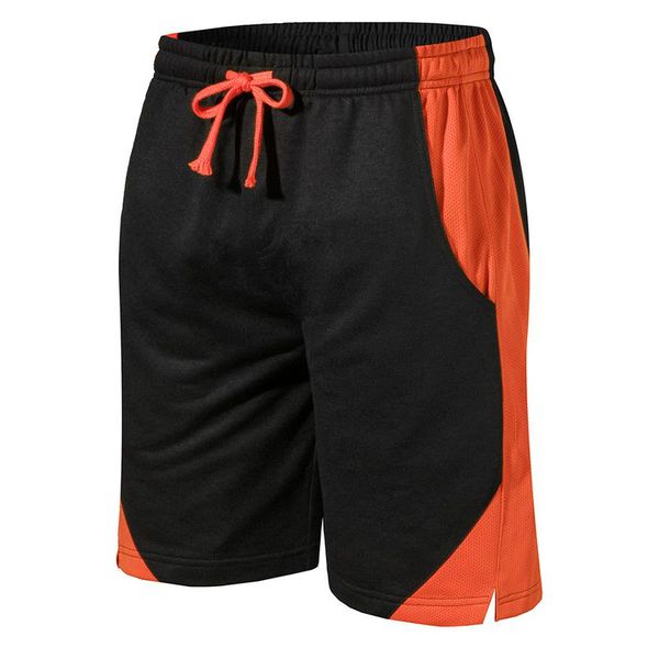 

2020 new shorts men clothing casual stitching straight tube mens shorts cotton mid-waist elastic band knee length men, White;black