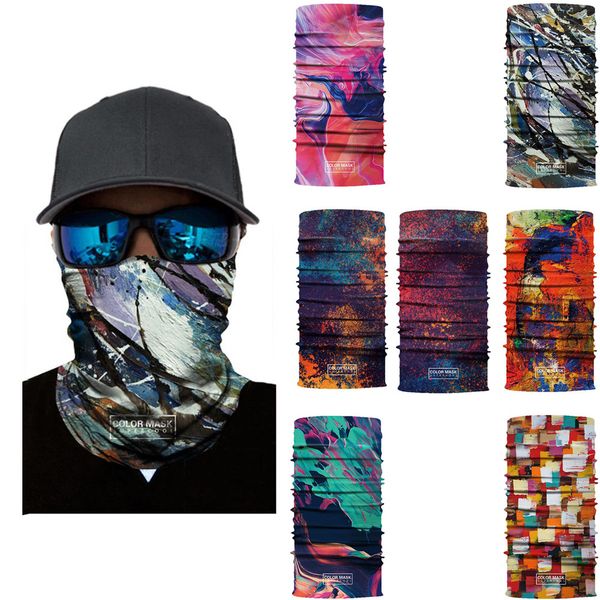 

motorcycle printing half face mask coverski balaclava headband mask scary halloween face shield outdoor warm winter neck #30