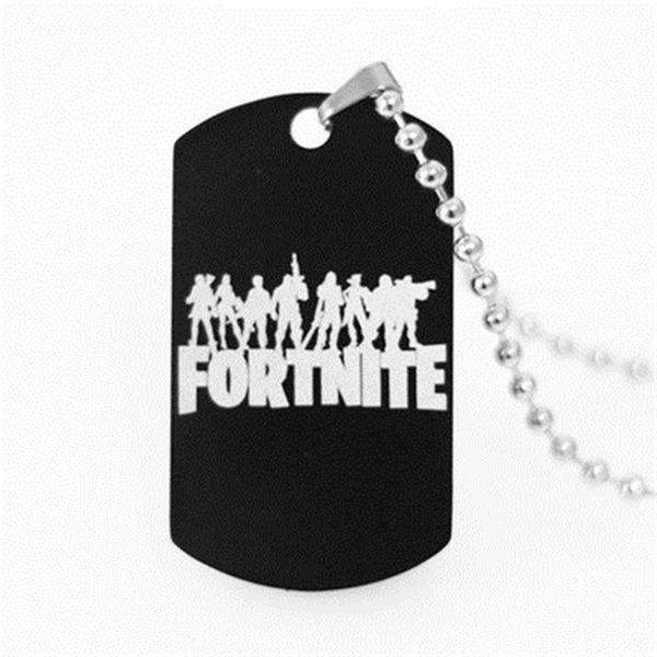 

pendant drop necklace black stainless steel fps game fans souvenirs gift punk style men women necklaces outdoor accs jewelry