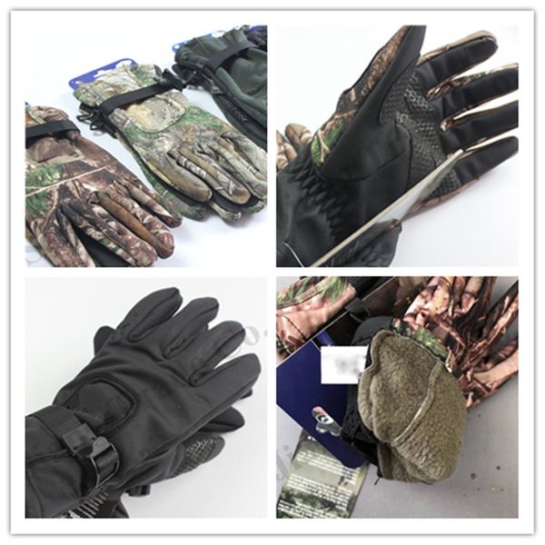 

Brand u a camouflage touch creen glove under women men polar fleece amor telefinger glove winter glove cycling ki waterproof glove c9506, White