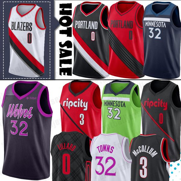 

Ncaa damian 0 lillard jer ey c j 3 mccollum jer ey karl anthony 32 town ba ketball jer ey men, Black;red