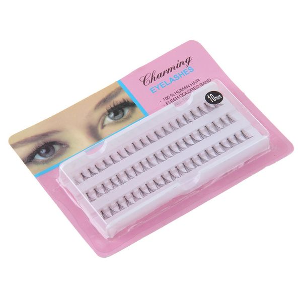 

8/10/12/14 mm individual lashes black 6d natural fake false eyelash long cluster extension makeup beauty health