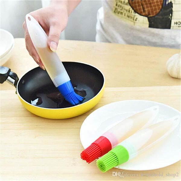 

grill oil bottle brushes silicone liquid oil pen pastry brush portable outdoor bbq utensil basting brush