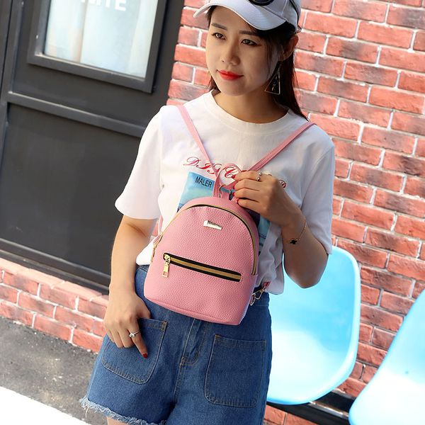 

2020 new korean backpack women's casual fashion mini student travel bag lady