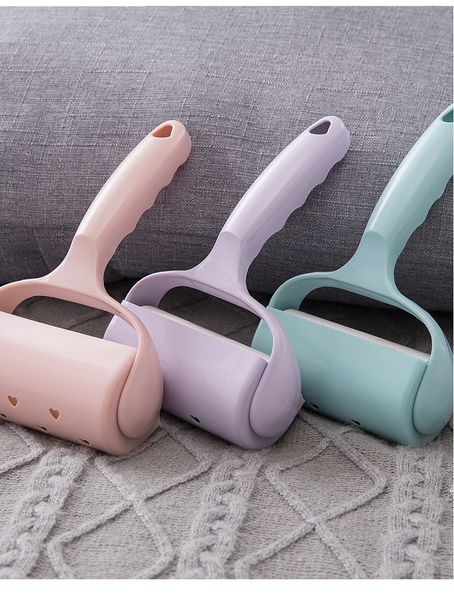

2019 new 2 pcs roller cleaner roller sticky dust wiper pet hair remover brush clothes fluff removeror household cleaning products