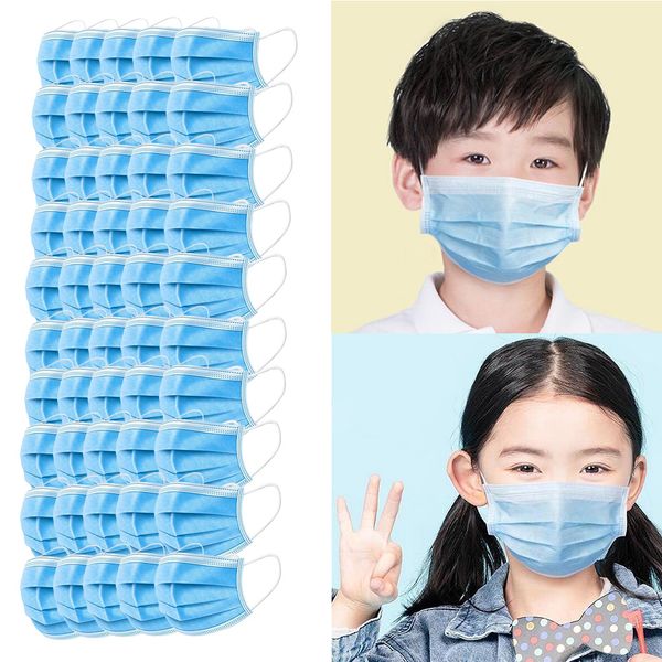 

kids disposable anti dust mask breathable safety air fog 50pcs