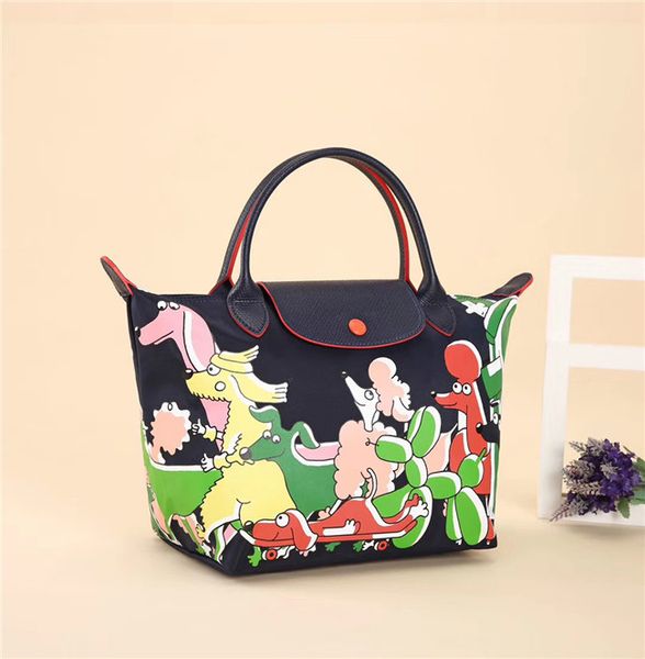 

Joint illu tration cloe floirat hor e de igner famou brand women cowhide nylon handbag long handle women lady houlder bag
