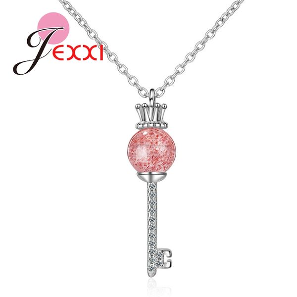 

jexxi new arrival s90 silver trendy key style pendant necklaces for sale women fashion necklace ing