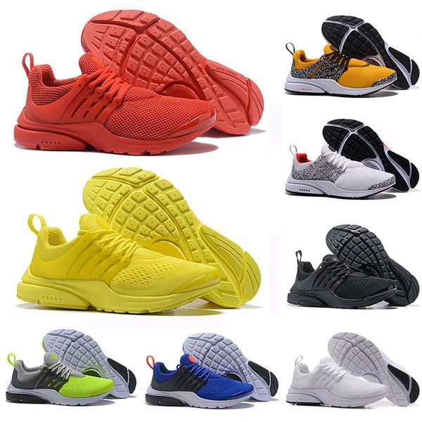 

2019 new safari pack presto 5 br qs breathe black white yellow red men women running shoes mens racer blue designer sports sneakers