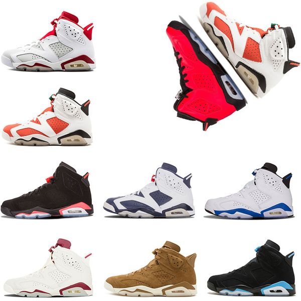 

basketball shoes 6 6s mens shoe unc 3m black cat infrared 23 carmine maroon oreo sports sneakers size us 7-13