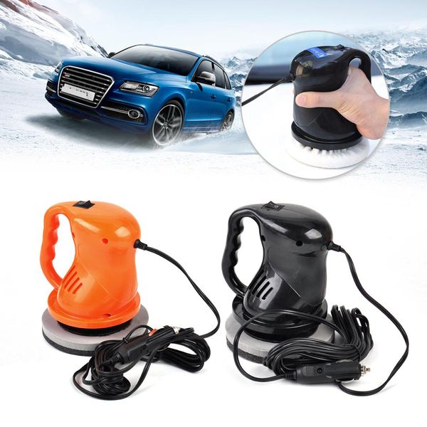

citall 1pc black / orange 12v 40w electric car polishing buffing waxing machine home outdoor waxer polisher