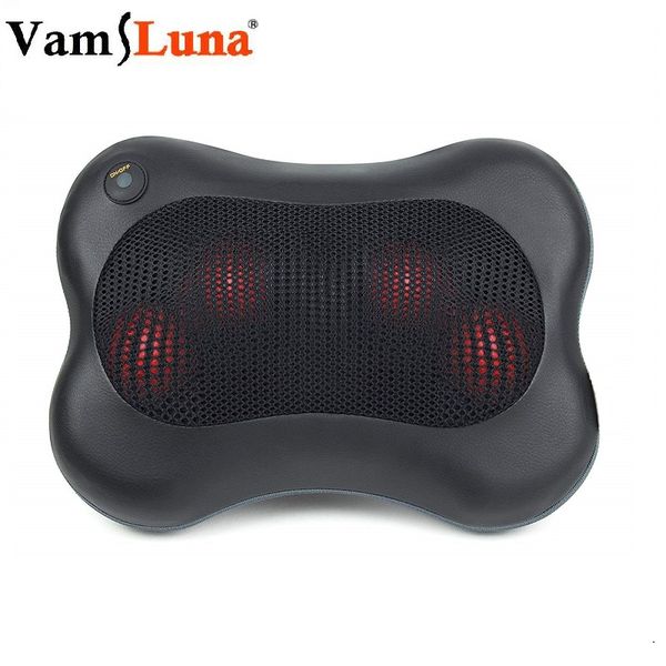 Vamsluna Shiatsu Back Neck Massager Kneading Massage Pillow With
