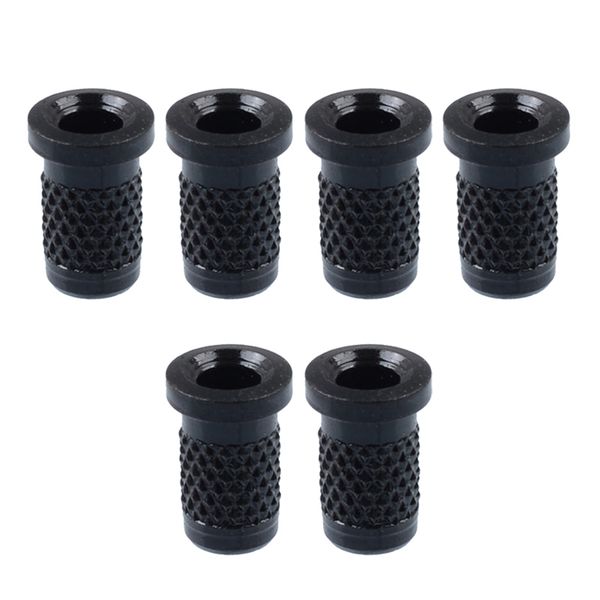 

6 pieces iron guitar through body string mounting ferrules bushing for electric guitar parts