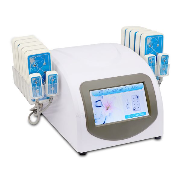 

The profe ional 14080mw 635nm 650nm lipo la er lllt lipoly i 14 pad limming weight fat lo beauty machine