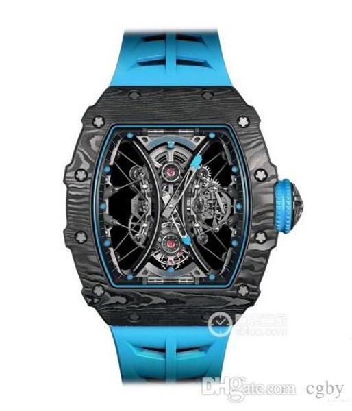 

Luxury watch tpt carbon fiber material rm53 01 pablo mac donough erie 44 5 mm apphire mirror fully automatic japane e movement