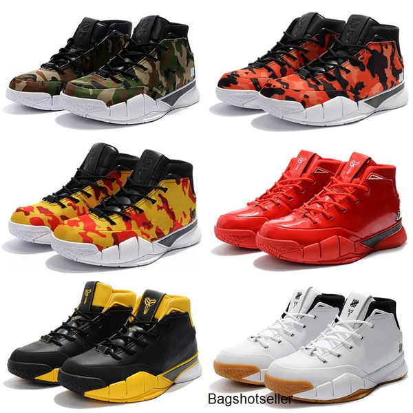 

undftd x mamba day 1 protro mpls all-star undefeated camo basketball shoes for kids men deep forest authentic sneakers, Black