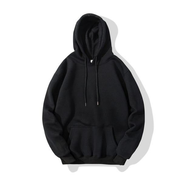 

hiphop mens hoodies rapper kanye west hooded embroidery sweatshirts, Black