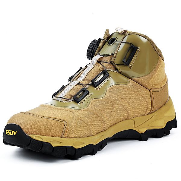

boussac combat boots boa lace system men wear-resistant breathable outdoor hiking shoes wild hunting safety men shoes
