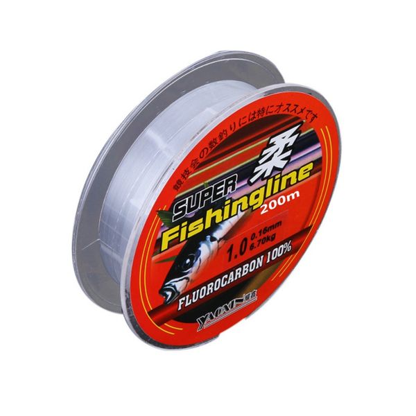 

200m fishing line super strong japanese 100% nylon transparent not fluorocarbon fishing tackle new 2018