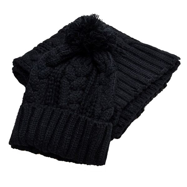 

2 in 1 set new fashion winter women warmer thicken scarf wrap hat set knitted knitting girls collars skullcaps lf88, Blue;gray