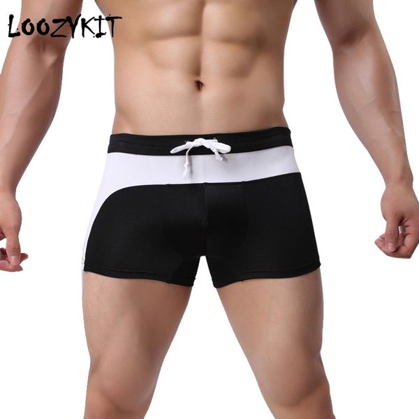 

loozykit men plus size swimwear swimming shorts summer beach trunks boxers for water sports drawstring underpants