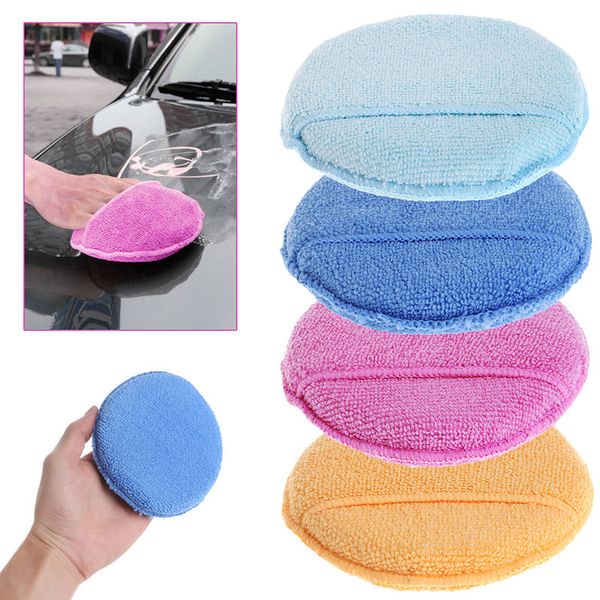 

1 x car waxing polish microfiber foam sponge applicator cleaning detailing padsqiang