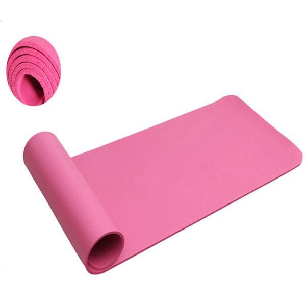 Tappetino da yoga / tappetino fitness NBR antiscivolo spesso 10 mm (esclusa confezione) 183x61x1 (CM) rosa