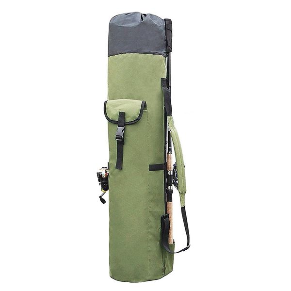 

fishing bags portable multifunction nylon fishing rod storage case canvas reel organizer travel carry pole tools bag