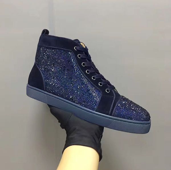 

red runner donna men womens sneaker fashion luxury paris designer new red sneaker bottom casual shoes 35-47, Black