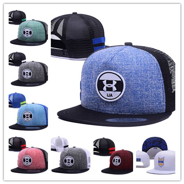 

Бесплатная доставка Мужчины Женщины Баскетбол Snapback Бейсбол Snapbacks Марка ua Футбол шляпы мужские плоские шапки регулируемая Cap Спорт Hat Mix заказ