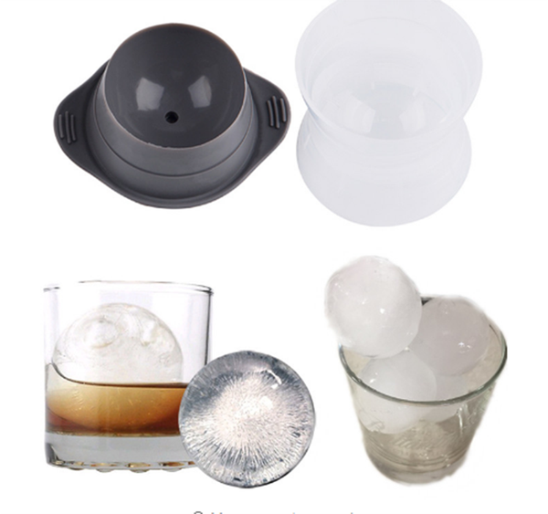 

новый дизайн 2 шт / комплект круглой формы ice mold силиконовые классические коктейли напитки напиток круглый идеальный ice шаровые maker ба