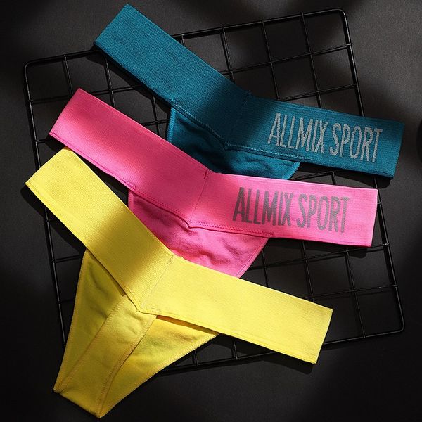 

yoga outfits 2 pieces underpants fitness bodybuilding t word shorts women weightlifting low waist sports underwear random colors, White;red