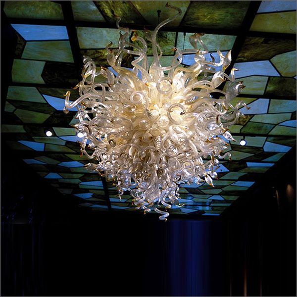 Art Design Frosted Mouth Blown Glass With 110v 240v Led Bulbs