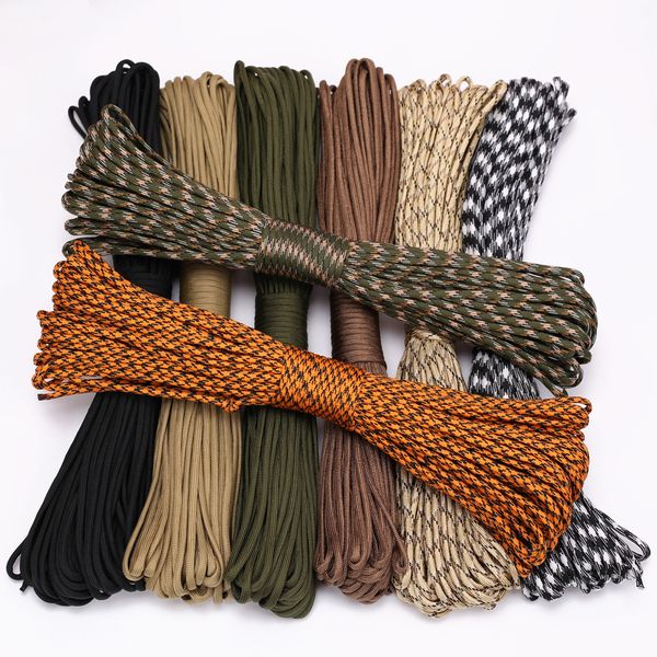 

4 size dia.4mm 9 stand cores paracord for survival parachute cord lanyard camping climbing camping rope hiking clothesline