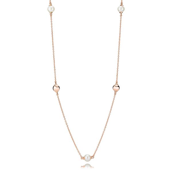

2019 new 100% 925 sterling silver charm necklace elegant temperament 387550p fit diy bead chain suitable girl gift jewelry