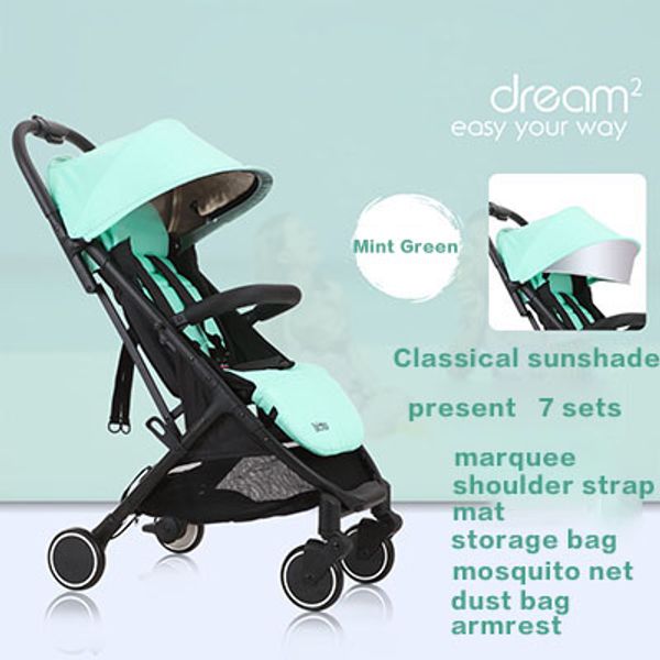 

no need to install one-handed second baby stroller can sit reclining folding portable children lightweight stroller