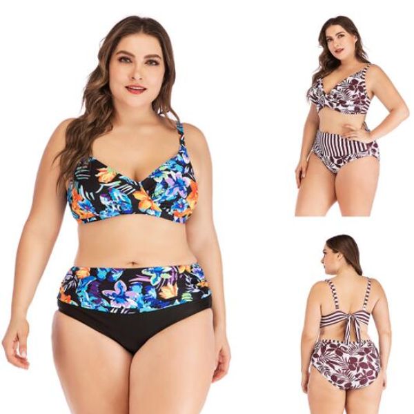 

big fat plus size printed bikini swimwear is slim one piece flat angle skirt swimwear conservative flexible stylish bikinis sets