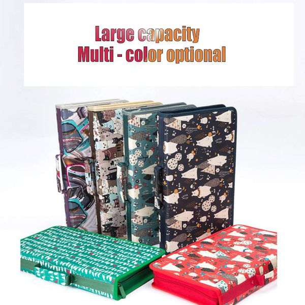 

216/168 slot folded drawing brush pencil pouch bags pencil case school stationery leather bag kid cute zipper for art supplies