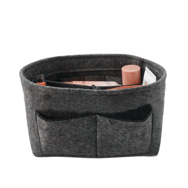 

felt makeup bag organizer insert bag handbag organizer insert multi-functional travel cosmetic girl toiletry storage bags