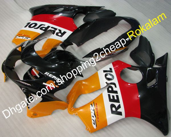 

cowling for honda cbr600 f4 99 00 cbr 600 1999 2000 cbrf4 cbr-600 motorbike bodywork orange white black red fairing (injection molding)
