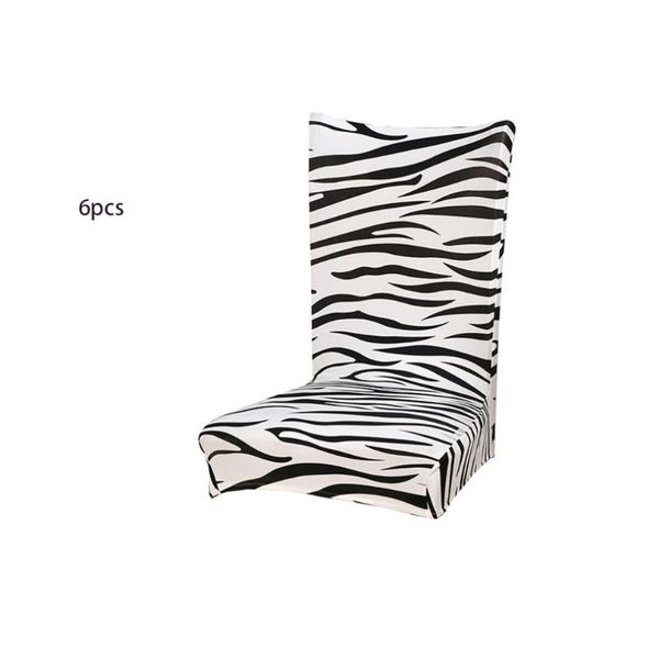 

6pcs home office computer seat cover anti-pollution chair cover dining chair one-piece elastic