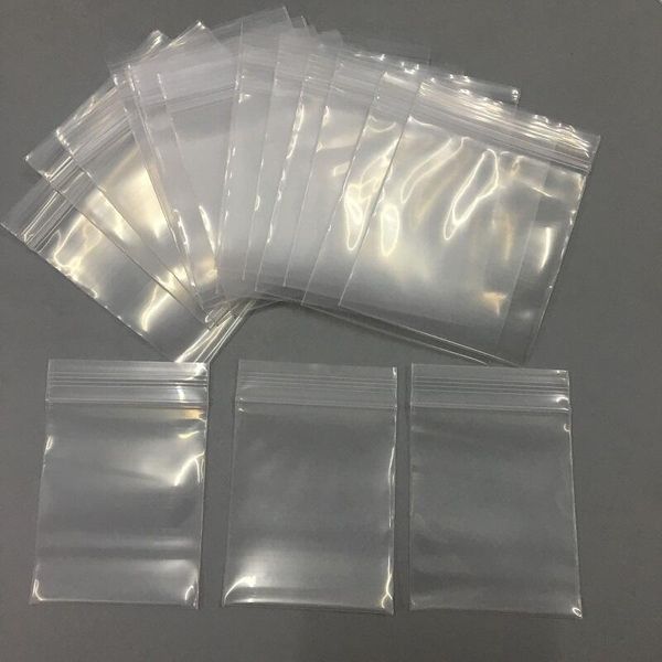 

100шт толстые прозрачный малый zip замок пластиковые мешки мешочки ziplock zip сжатые замок многократно закрывающаяся clear поли мешок для х