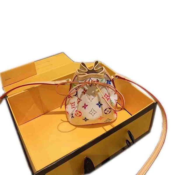 

leather ladies classic coin purse handbag shoulder bag fashion drawstring keg material soft 14*16*10