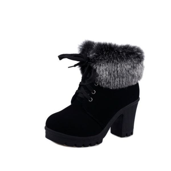 

женин нега апоги еплй лоджки боинка каблђка 8м олой подове апоги же, Black