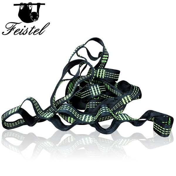 

green three line hammock straps rope accessories load 2000kg strong