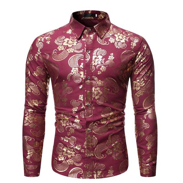 

2019 hommes mode dÃ©contractÃ© Ã manches longues imprimÃ© chemise slim fit male affaires sociales robe chemise marque hommes tx30, White;black