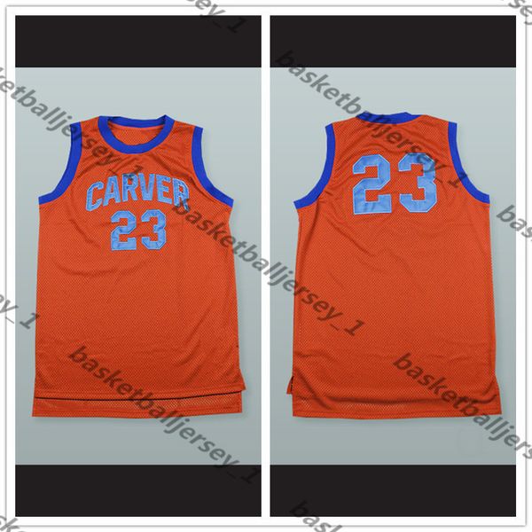 

custom made 23 carver high school basketball jerseys white shadow man youth s-5xl any name number, Black;red