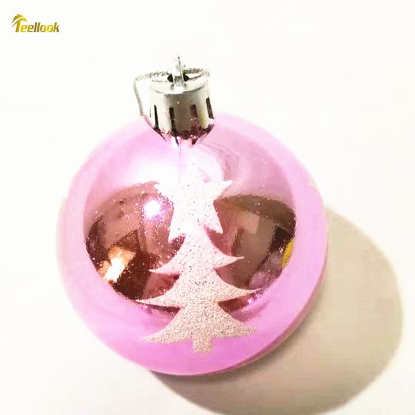 

teellook 5pcs 6cm painted christmas ball christmas tree decoration l mall home decorations